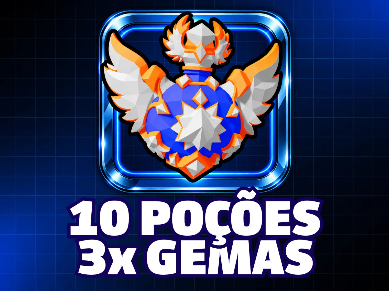 10 Poções - 3x Gemas